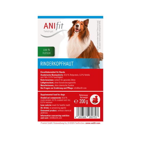 Dog Snacks Head Skin (Kopfhaut) 200g 1 Piece -3- Anifit